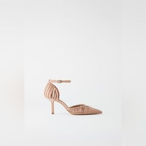 NWT Zara Woven High Heels